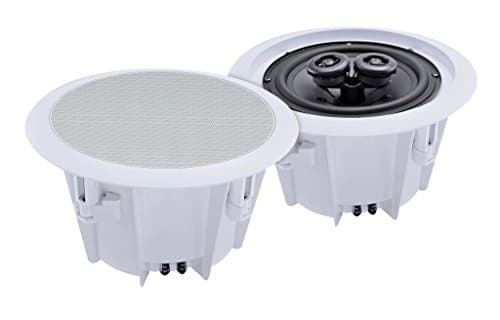 Image of E-Audio 180 W 8-Inch 2-Way Ceiling Speaker - White