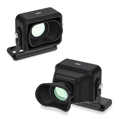Image of JJC 3X Magnification LCD Viewfinder Compatible with Sigma BF, Long Viewfinder with Arca-Type Quick Release Plate Compatible with Peak Design Capture Camera Clip V3, Camera Screen Sunshade Hood Black