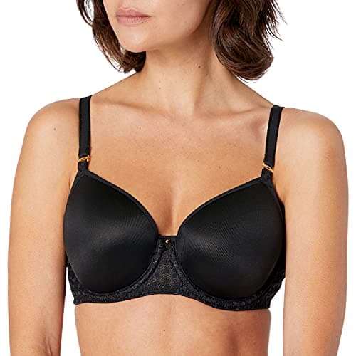 Image of Freya Starlight Moulded T-Shirt Bra Black Black 34E