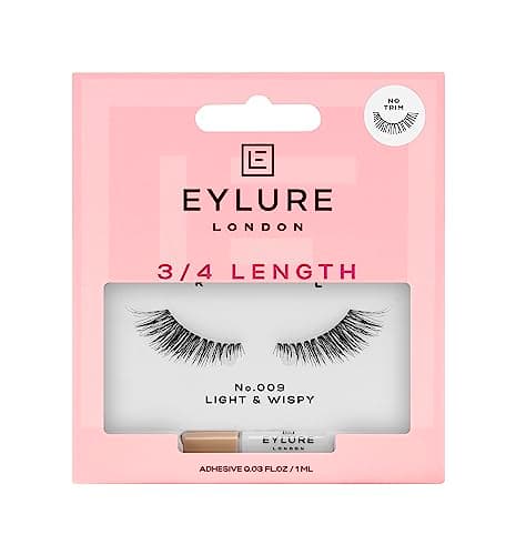 Image of Eylure Length False Eyelashes, 009 Black, 1 Pair, Pack of 1 (Packaging may vary)