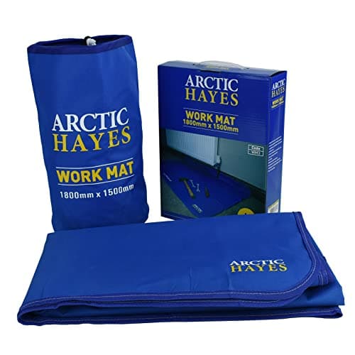Image of Arctic Hayes ARCWM3 Plumbers' Work Mat, Anti-slip, Waterproof & Chemicals’ Resistant Floor Protector, Suitable for Indoor & Outdoor Use,Blue,Large(1800 mm x 1500 mm)