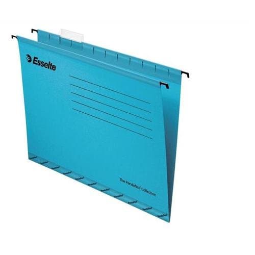 Image of Esselte Classic Suspension File Reinforced Foolscap File Blue Ref 90334 Pack 25 127578