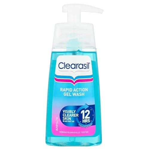 Image of Clearasil Exfoliating Face Wash, 150ml, Salicylic Acid Gel, Acne Wash, Blemish Treatment, Face Wash for Sensitive Skin, Oil Control, Works Fast, Reduces Redness, Spot Treatments, Skin Care
