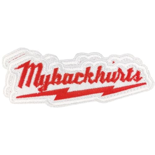 Image of AXEN My Back Hurts Patches - Funny Tactical Morale Patches (Hook & Loop Fasten) for Tactical Backpack, Uniform, Bag, Jacket, Vest, Cap, Hat, Gears