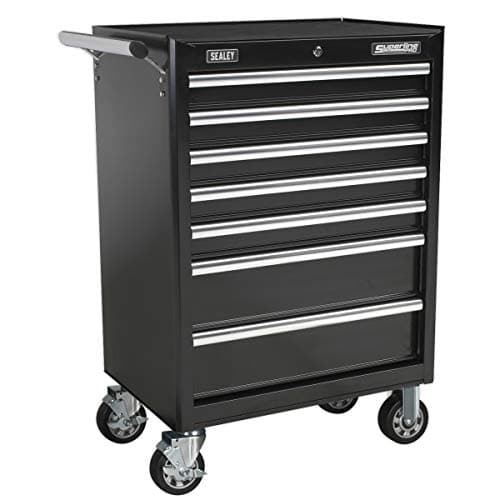Image of Sealey Ap33479B Rollcab 7 Drawer With Ball Bearing Runners - Black