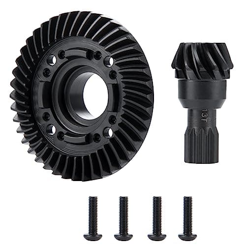 Image of BRKRC Steel Front Rear Differential 13T 42T Diff Gears Set for RC Car 1:5 Tra-xxas X Maxx 6S / X Maxx 8S / XRT 8S Monster Truck Upgrades (Rear Pinion Gear +Diff Ring)