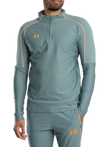 Image of Under Armour Men's Challenger Pro Track Jacket, Blue/Orange, XXL