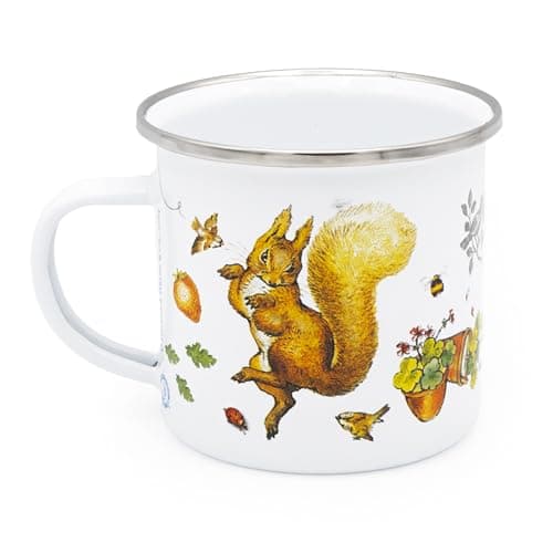 Image of Peter Rabbit Enamel Mug, White, 1 Count (Pack of 1)