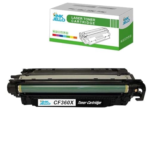 Image of InkJello Compatible Toner Cartridge Replacement for HP Colour LaserJet Enterprise M552dn M553 M553dn M553n M553x Flow MFP M577c MFP M577dn MFP M577f MFP M577z CF360X (Black)