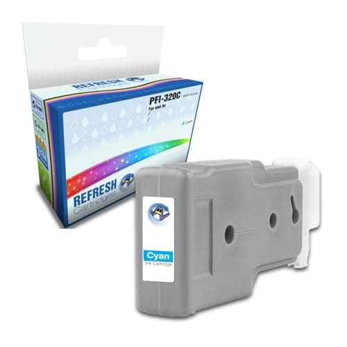 Image of Remanufactured PFI-320C (2891C001AA) High Capacity Cyan Ink Cartridge Replacement for Canon Printers