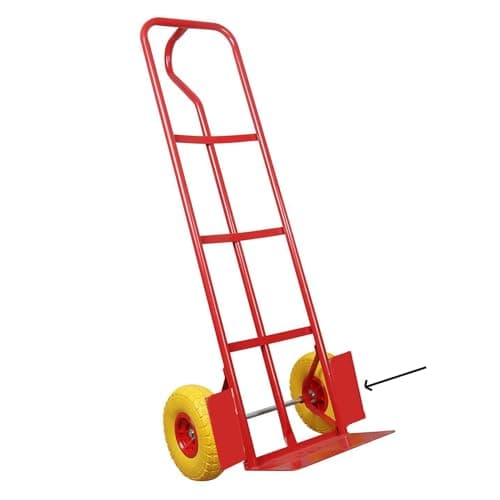 Image of Sack Truck Trolley with Solid Tyres 600Ibs, Trolley On Wheels With Large Toe Plate, Tyre Protection Plate, Heavy Duty Hand Truck Multi Purpose Barrow Sack Hand Truck