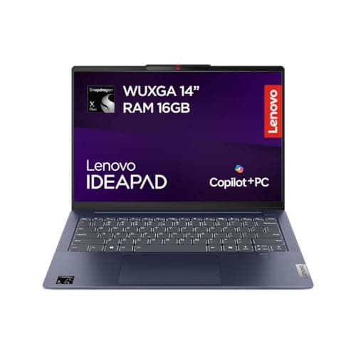 Image of Lenovo IdeaPad Slim 5x | Snapdragon X Plus Powered AI | Copilot+ PC | Up to 19 hours battery life | 14 Inch Full HD | 16GB RAM | 512GB SSD | Windows 11 | Includes Bluetooth Silent Mouse