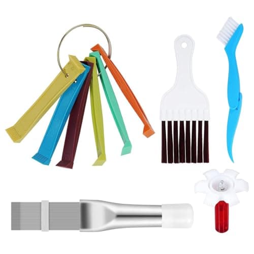 Image of Frewurwer Air Conditioner Fin Cleaner Set 5PCS Air Conditioner Condenser Fin Combs Ac Coil Cleaner Refrigerator Fins Brush