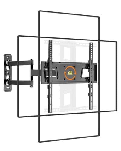 Image of FORGING MOUNT TV Wall Bracket for 26-65 Inch TVs, Full Motion TV Mount with 550mm Extension, 180° Rotatio Landscape to Portrait TV Wall Mount Tilt,Swivel,Max VESA 400x400mm, Holds up to 40KG
