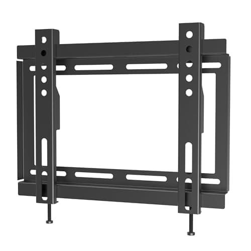 Image of SLx TV Wall Bracket Fixed Slim for 23 to 43 Inch, Ultra Low Profile 25mm, Max VESA 200 x 200, 30kg Heavy Duty Flat Screen Wall Mount for LED LCD TVs with Built In Spirit Level & Wall Fixing Kit