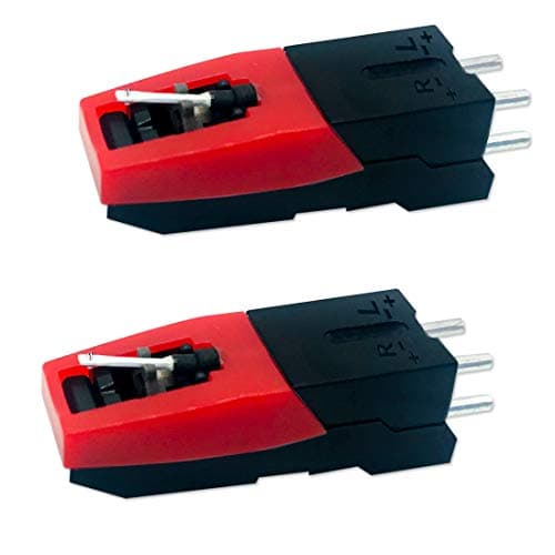 Image of 2 Pack Universal Record Player Cartridge, Replacement Vinyl Turntable Cartridge with Needle Stylus for Vintage LP for Record Player Phono Phonograph