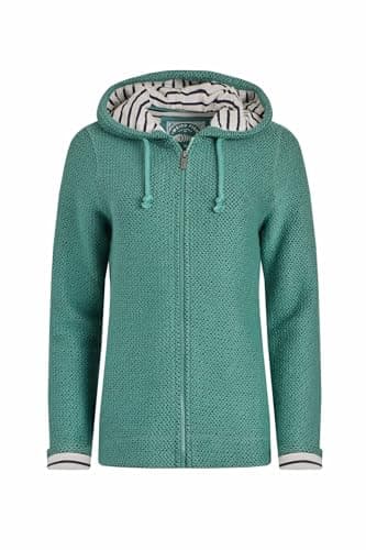 Image of Weird Fish Chicoa Full Zip Macaroni Hoodie Dark Jade Size 16. (Jumper/Sweater/Fleece)