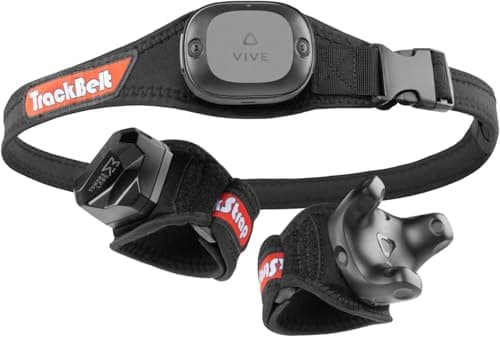Image of Rebuff Reality Trackstraps for Vive Tracker 3.0, 2.0, Vive UltimateTracker, Tundra Tracker – Empower Full Body Tracking in VR Chat, Dance Dash, and Other FBT Apps (Tracker Sold Separately), Black