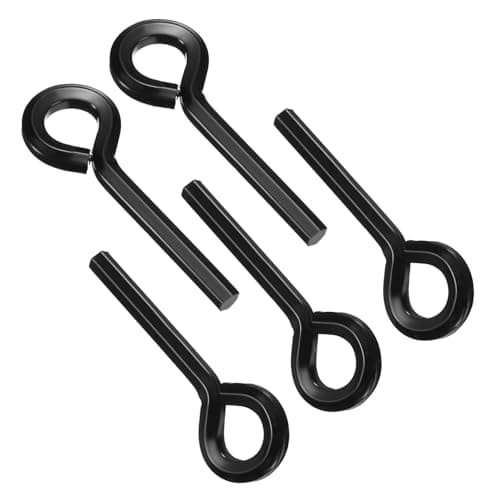 Image of PATIKIL 7/32 Inch Hex Key, 5 Pcs Hex Dogging Key Round Standard Hexagon Wrench Door Keychain for Push Bar Exit Device, Black
