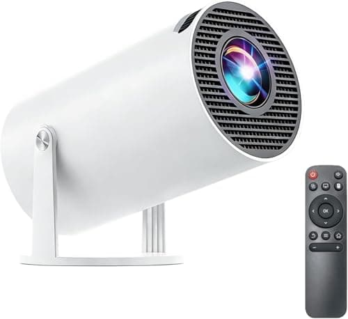 Image of Mini Projector with Bluetooth, 4K Support 130" Screen Movie Projector with Auto Focus & Keystone, 5G+2.4G WiFi 6 Connection, 180° Rotatable Vision for Home Cinema, Laptop, Smartphone