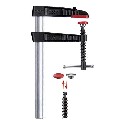 Image of Bessey TG25K TG-K Malleable Cast Iron Screw Clamp, Multi-Colour, 250/120 mm