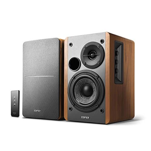 Image of Edifier R1280T Powered Bookshelf Speakers - 2.0 Active Near Field Monitors - Studio Monitor Speaker - Wooden Enclosure - 42 Watts RMS