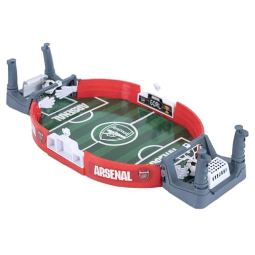 Image of Hy-Pro Officially Licensed Arsenal F.C. Mini Tabletop Football Game, Gunners, 2 Balls, Portable, Interactive, Mini Football Table, Perfect Football Gift, for Kids Adults and Family Fun