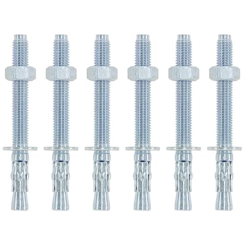 Image of 6-Pack Heavy Duty Concrete Expansion Bolts Wall Anchors (M12 × 120mm)