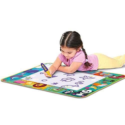 Image of Aquadoodle E73267 Animal Friends Doodle, Official Tomy No Mess Colouring & Drawing Game, Water Play Mat, Magic Pen, Suitable for Toddlers and Children Aged 18 Months+