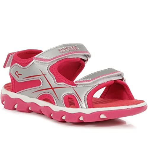 Image of Regatta Kids Kota Drift Walking Sandals - Silver Dutchess - 11 Child UK