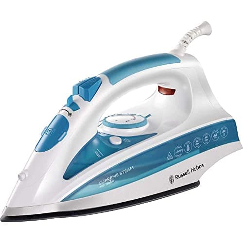 Image of Russell Hobbs Steam Iron [2600W,210g extra steam boost, 70 g/min steam] Steam Glide Pro (300ml water tank, ceramic soleplate, self-cleaning & spray water function, anti-limescale, drip stop) 20562