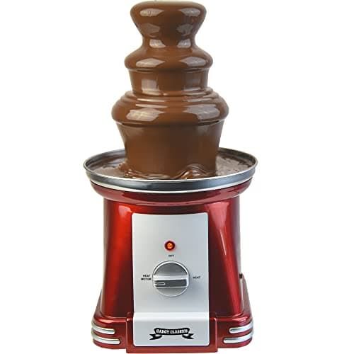 Image of Gadgy 3-Tier Chocolate Fountain 90W – Retro Style Dessert Machine with 31.5 cm Stainless Steel Tower | 750g Capacity | Kids Birthday, Wedding, Party Entertainment