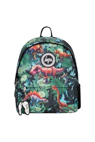 Image of hype School College Casual Work Hiking Backpack for Kids Boys Girls Teens Men Women (Multi Jungle Dinosaur, One Size)