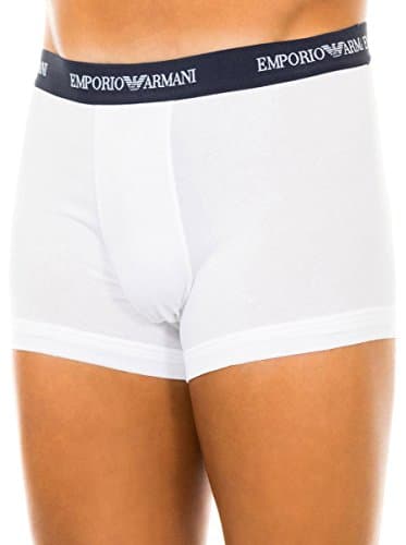 Image of Emporio Armani Men's Cc717-111357 Trunk Pack of 3 , White (Bianco), XL UK