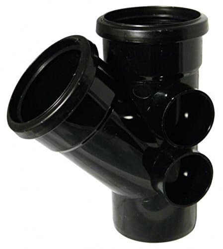 Image of FLOPLAST 110mm Soil Ring Seal 135 Degree Branch - Black