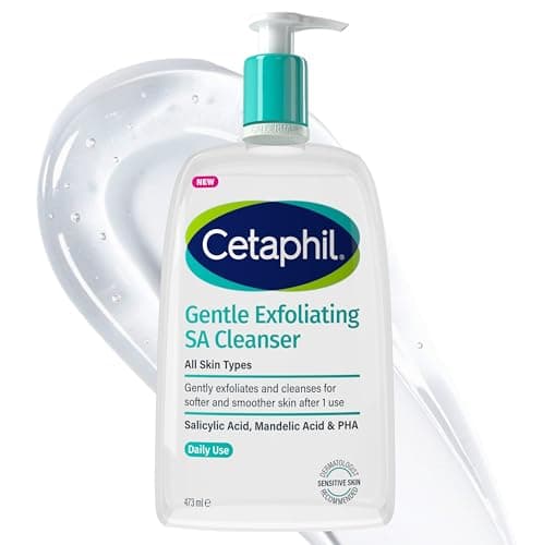 Image of Cetaphil Gentle Exfoliating Salicylic Acid Cleanser, SA Face Wash & Body Wash for Dry, Rough & Bumpy Skin 473ml, Packaging May Vary