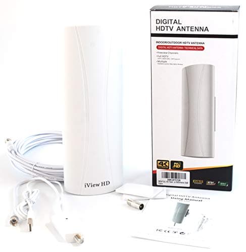 Image of NEW FULL HD Freeview Amplified Digital TV Aerial Antenna For Outdoor & Indoor use (10 METERS LONG CABLE) 4K 1080P HD/VHF/UHF Channels For Built-in Tuner Home Television & Set Top Boxes EASY FIT 25dB