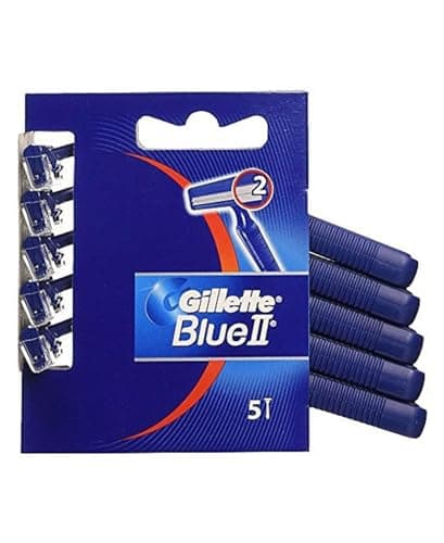 Image of Gillette Blue II Men's Disposable Razors, 5 Pack