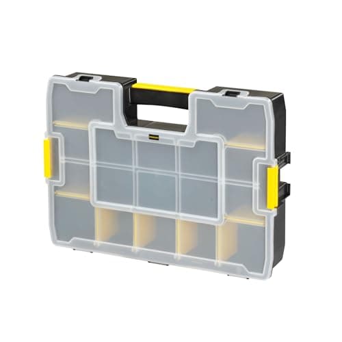 Image of Stanley SortMaster Tool Organiser, Seal-Tight Professional with Removable Compartments, for Small Parts and Storage, 1-94-745