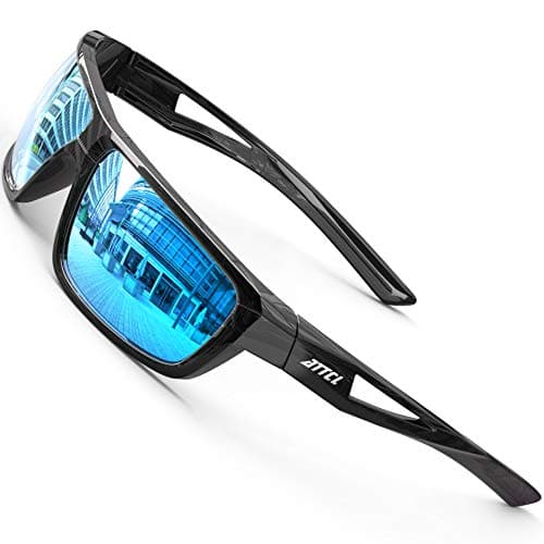 Image of ATTCL Sports Polarized Sunglasses For Men Cycling Driving Fishing 99.99% UV Protection Blue 2021 UV400 CAT 3 CE