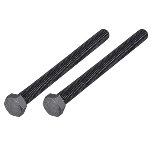 Image of METALLIXITY Hex Bolts (M14-2x160mm) 2Pcs, 8.8 Grade Carbon Steel Fully Threaded Black Oxide, Coarse Thread UNC Hex Head Screw Bolt - for Furniture Repair