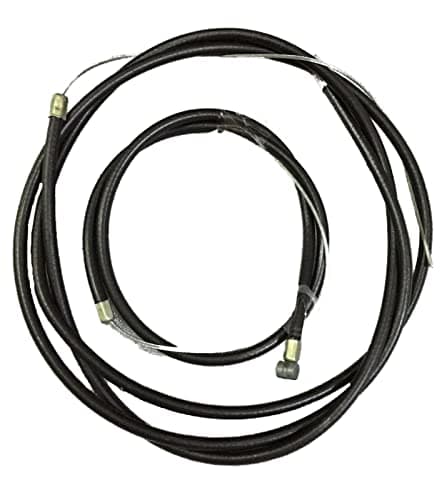Image of 4 Pieces Bike Brake Cable, Universal Standard Inner Outer Brake Cable Front and Rear Inner Outer Cable Bicycle Brake Cable for Road Bike/Mountain Bike/MTB (Black Complete Cable Set)