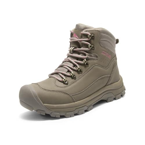Image of NORTIV 8 Women's Hiking Boots Waterproof Trekking Camping Trail Backpacking Boots for Outdoor,Size 6,Coffee,SNHB243W