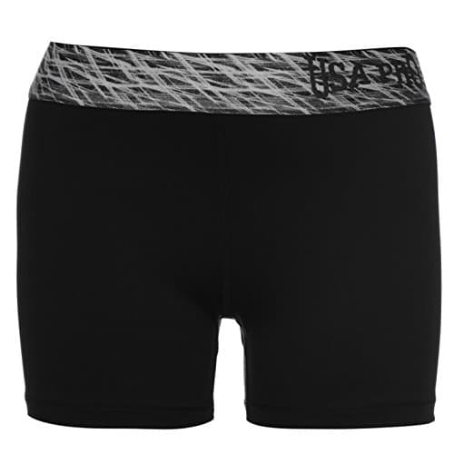 Image of USA Pro Girls 3 Inch Training Shorts Junior Black 5-6 Years