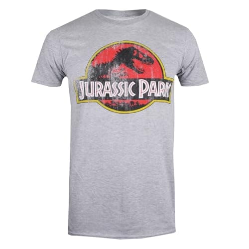 Image of Jurassic Park Mens Short Sleeve T-Shirt Grey M