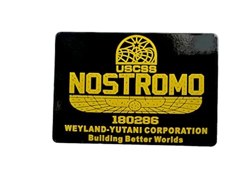 Image of USCSS Nostromo Alien Weyland Yutani Metal Pin Badge Brooch