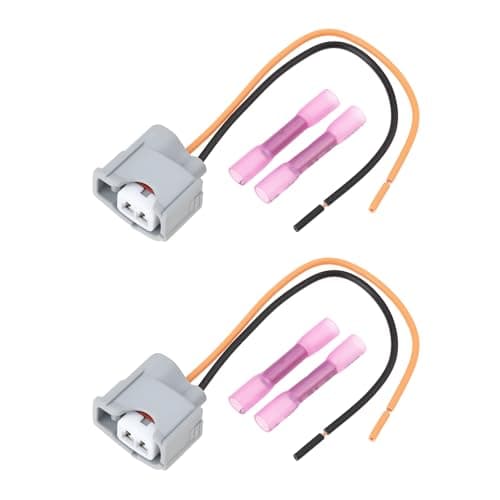Image of EMSea 2x 2Pin Car Injector Injection Nozzle Repair 90980-11875 6189-0611 Compatible with Toyota Z485 15cm
