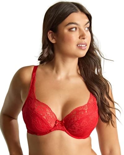 Image of Panache 11306 Heidi Plunge Bra Ruby Red