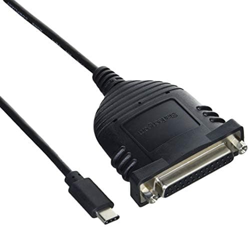 Image of StarTech.com USB C to Parallel Printer Cable - DB25 Female Port for IEEE1284 Printers - Bus Powered - Printer Cable Adapter - USB to DB25 (ICUSBCPLLD25)