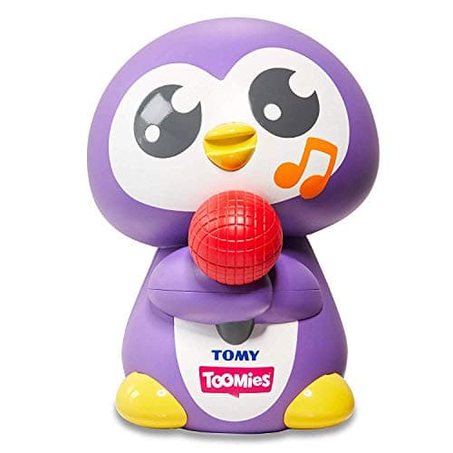 Image of TOOMIES E72724C Tomy Tuneless Penguin Time Squeaker, Bath Musical Water Play, Baby Sensory Toy for Boys and Girls, Suitable from 12 Months +, Multicoloured